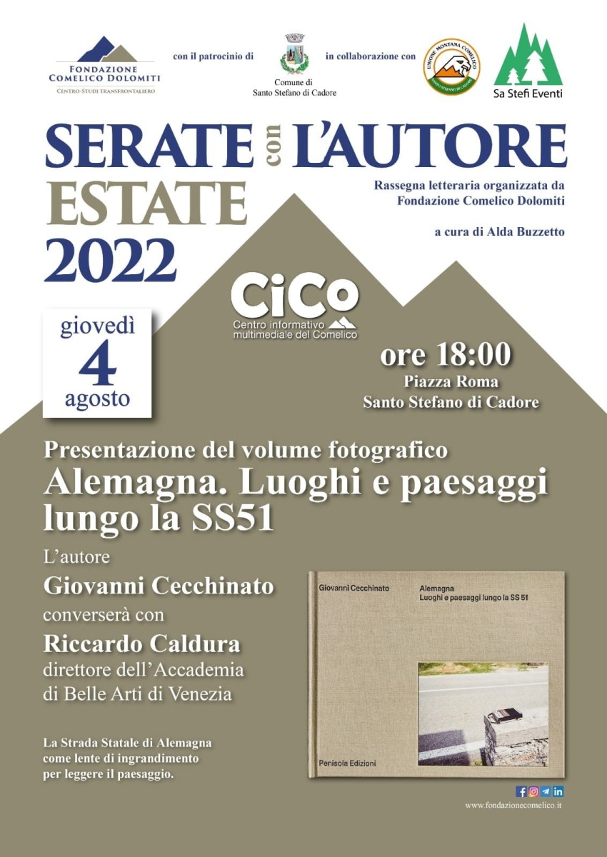 04/08/22 - Serate con l'autore - S. Stefano di Cadore - Presentazione "Alemagna" con Alda Buzzetto e Riccardo Caldura